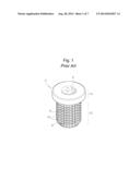 INSERT NUT HAVING RECTANGULAR LATTIC STRUCTURE AND MANUFACTURING METHOD     THEREOF diagram and image