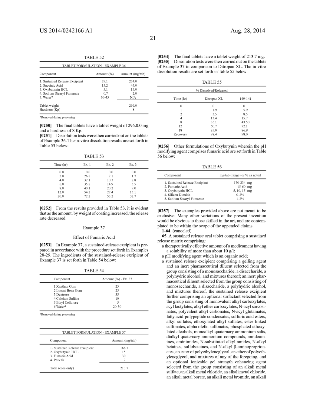 SUSTAINED RELEASE MATRIX SYSTEMS FOR HIGHLY SOLUBLE DRUGS - diagram, schematic, and image 36