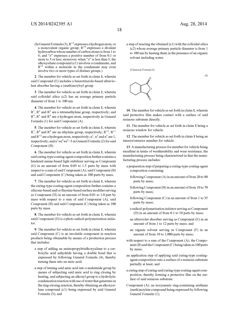 MEMBER FOR VEHICLE AND MANUFACTURING PROCESS FOR THE SAME - diagram, schematic, and image 21