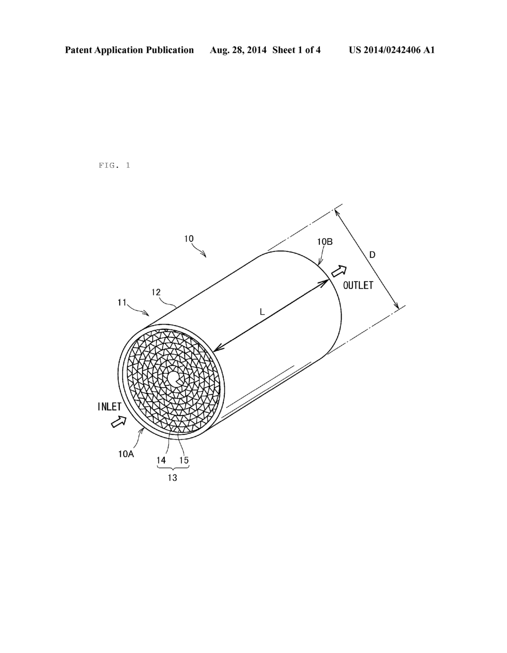 CATALYST DEVICE FOR EXHAUST GAS - diagram, schematic, and image 02