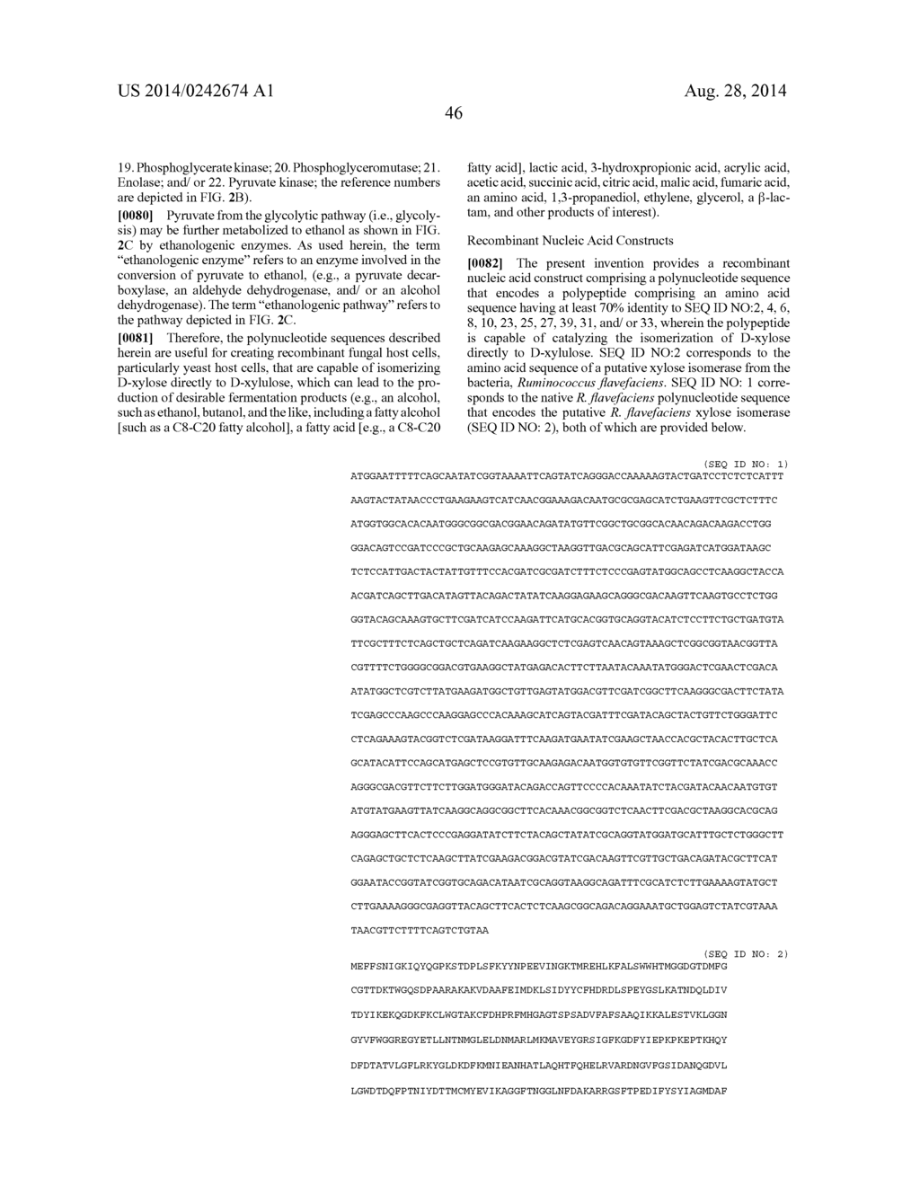 PENTOSE FERMENTATION BY A RECOMBINANT MICROORGANISM - diagram, schematic, and image 52