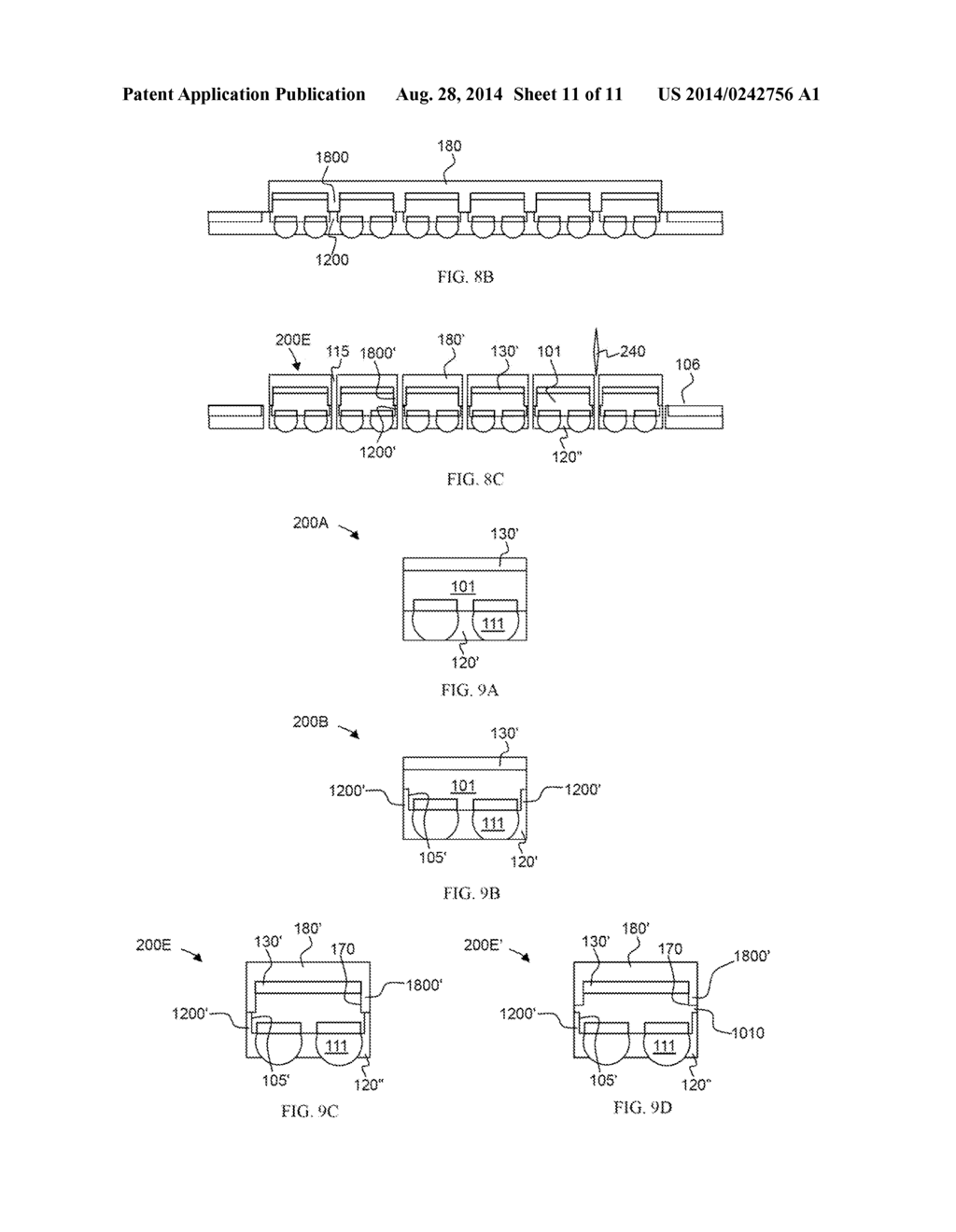 METHOD FOR PREPARING SEMICONDUCTOR DEVICES APPLIED IN FLIP CHIP TECHNOLOGY - diagram, schematic, and image 12