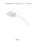 SECURING DEVICE FOR SECURING PLUG OF TRANSMISSION CABLE WITH CONNECTOR diagram and image