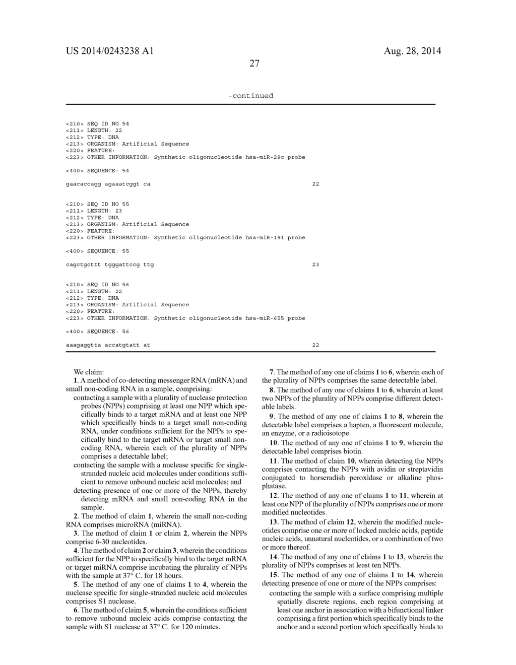 METHODS OF CO-DETECTING MRNA AND SMALL NON-CODING RNA - diagram, schematic, and image 32