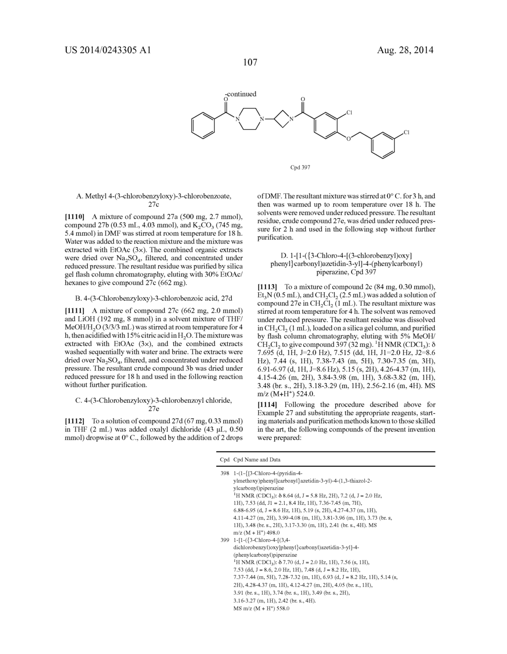 AZETIDINYL DIAMIDES AS MONOACYLGLYCEROL LIPASE INHIBITORS - diagram, schematic, and image 108