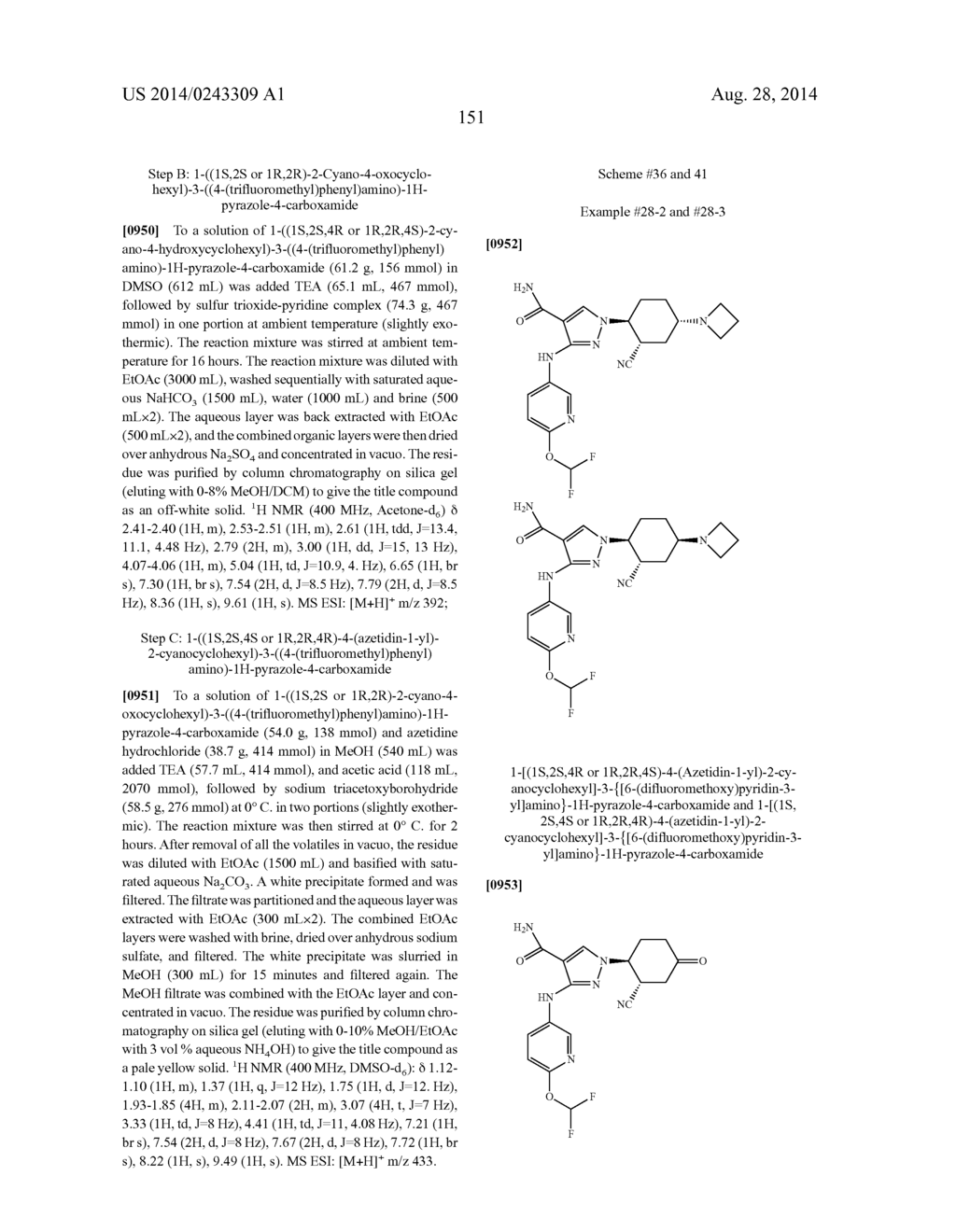 CYCLOALKYLNITRILE PYRAZOLE CARBOXAMIDES AS JANUS KINASE INHIBITORS - diagram, schematic, and image 152