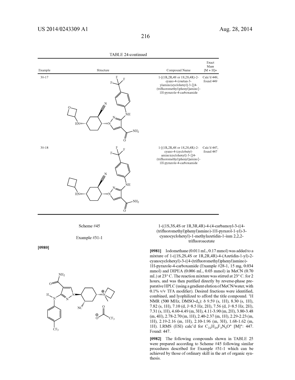 CYCLOALKYLNITRILE PYRAZOLE CARBOXAMIDES AS JANUS KINASE INHIBITORS - diagram, schematic, and image 217