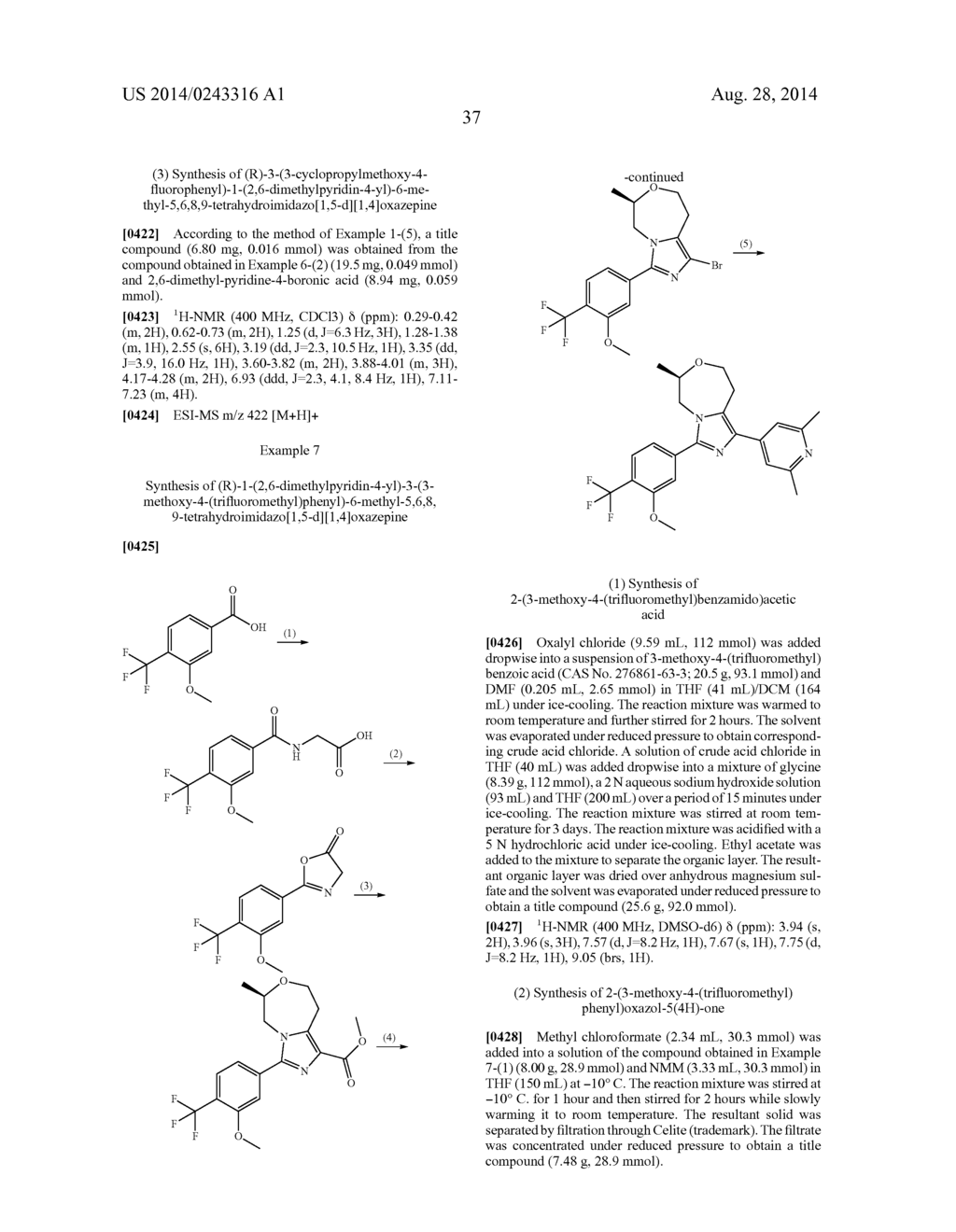 Tetrahydroimidazo(1,5-D)[1,4]Oxazepine Derivative - diagram, schematic, and image 38