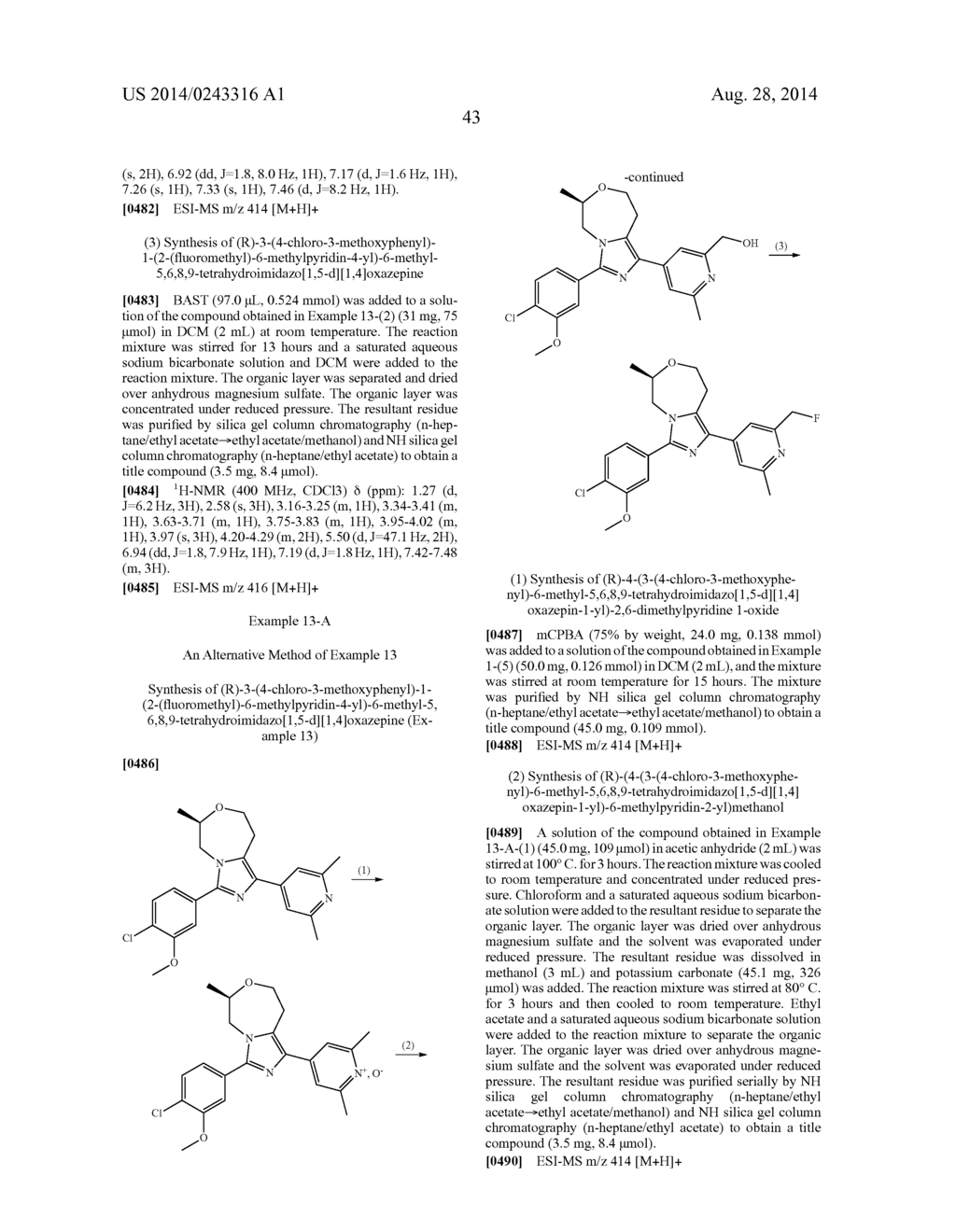 Tetrahydroimidazo(1,5-D)[1,4]Oxazepine Derivative - diagram, schematic, and image 44