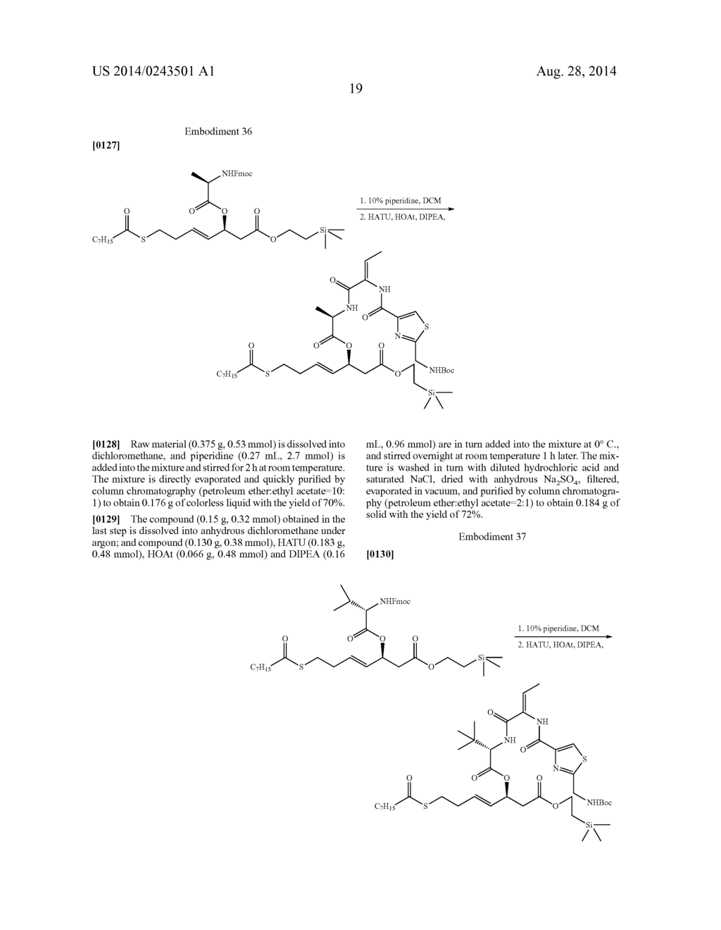 HISTONE DEACETYLASE INHIBITORS AND SYNTHETIC METHOD THEREOF AND USE     THEREOF IN MANUFACTURE OF MEDICAMENTS - diagram, schematic, and image 20