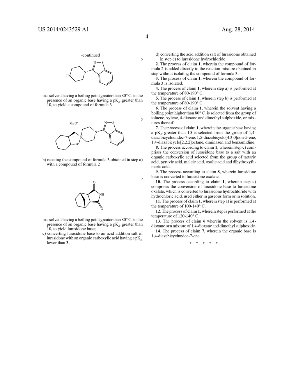 PROCESS FOR THE PREPARATION OF LURASIDONE HYDROCHLORIDE - diagram, schematic, and image 05