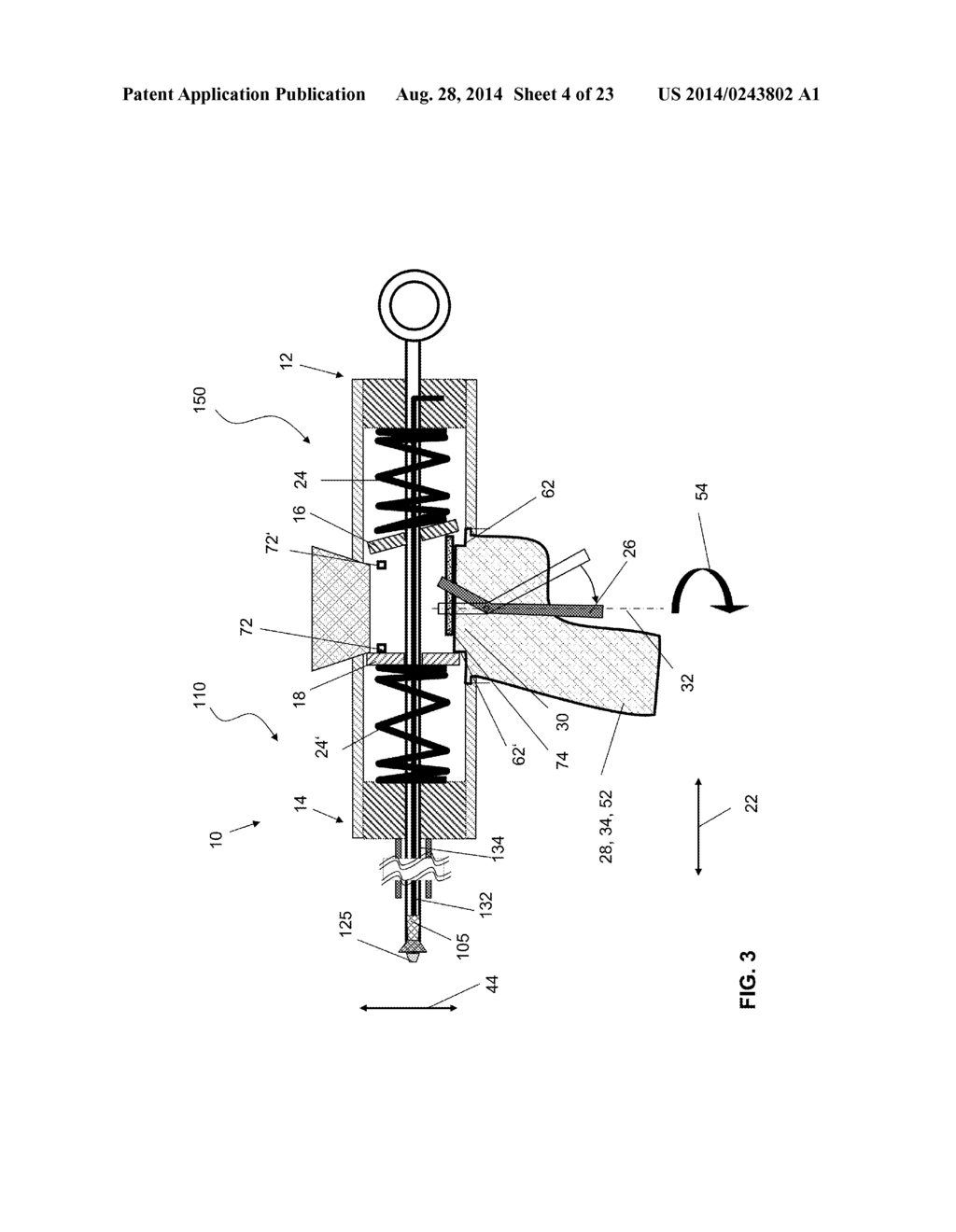 RELEASE DEVICE FOR DETACHING A MEDICAL IMPLANT FROM AN INSERTION DEVICE     AND AN INSERTION DEVICE COMPRISING A RELEASE DEVICE - diagram, schematic, and image 05