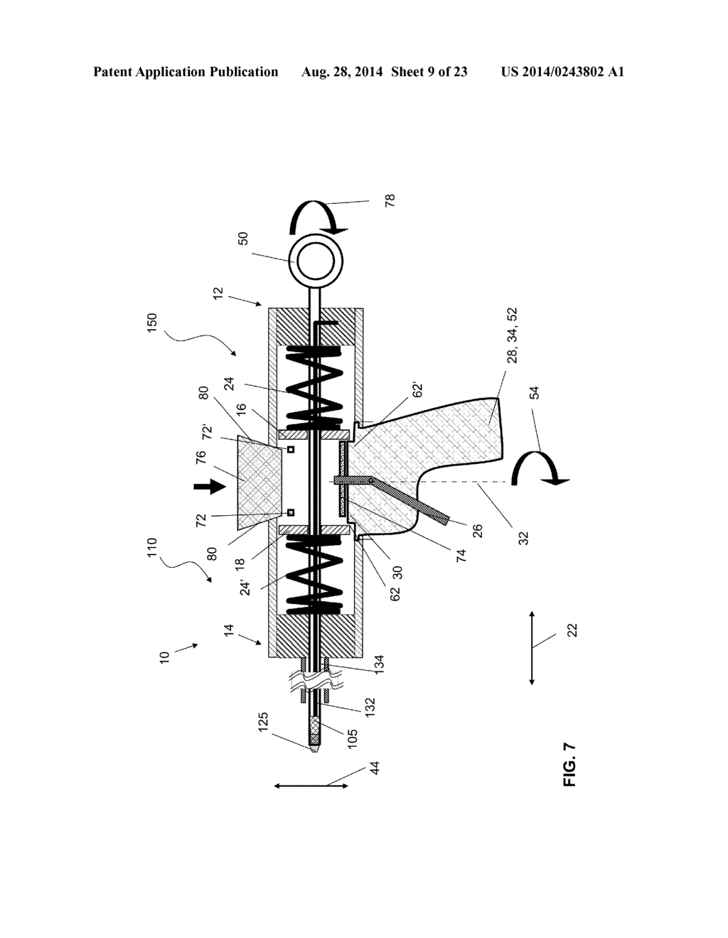 RELEASE DEVICE FOR DETACHING A MEDICAL IMPLANT FROM AN INSERTION DEVICE     AND AN INSERTION DEVICE COMPRISING A RELEASE DEVICE - diagram, schematic, and image 10