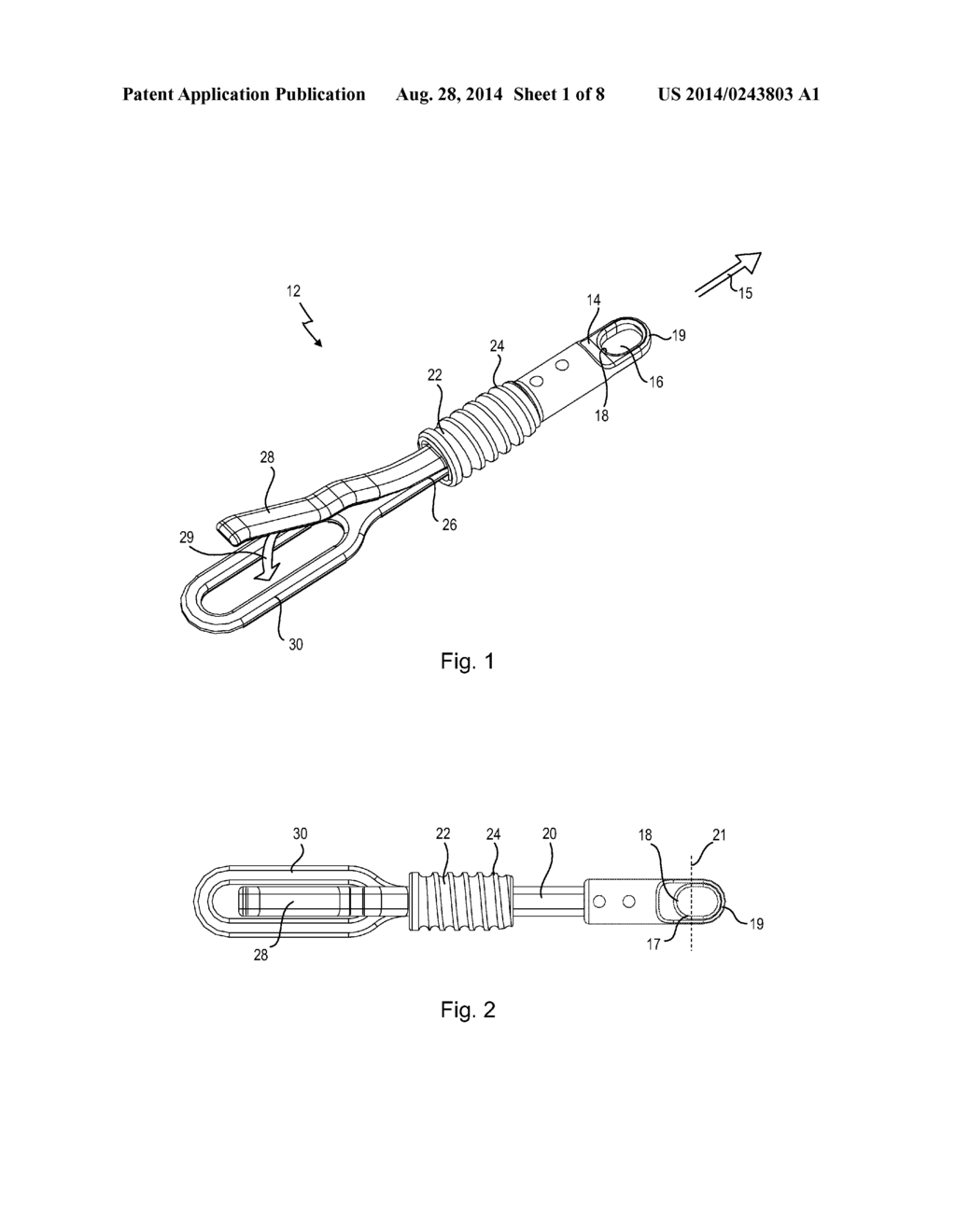 Medical Instrument Having A Corkscrew-like Connection Element - diagram, schematic, and image 02
