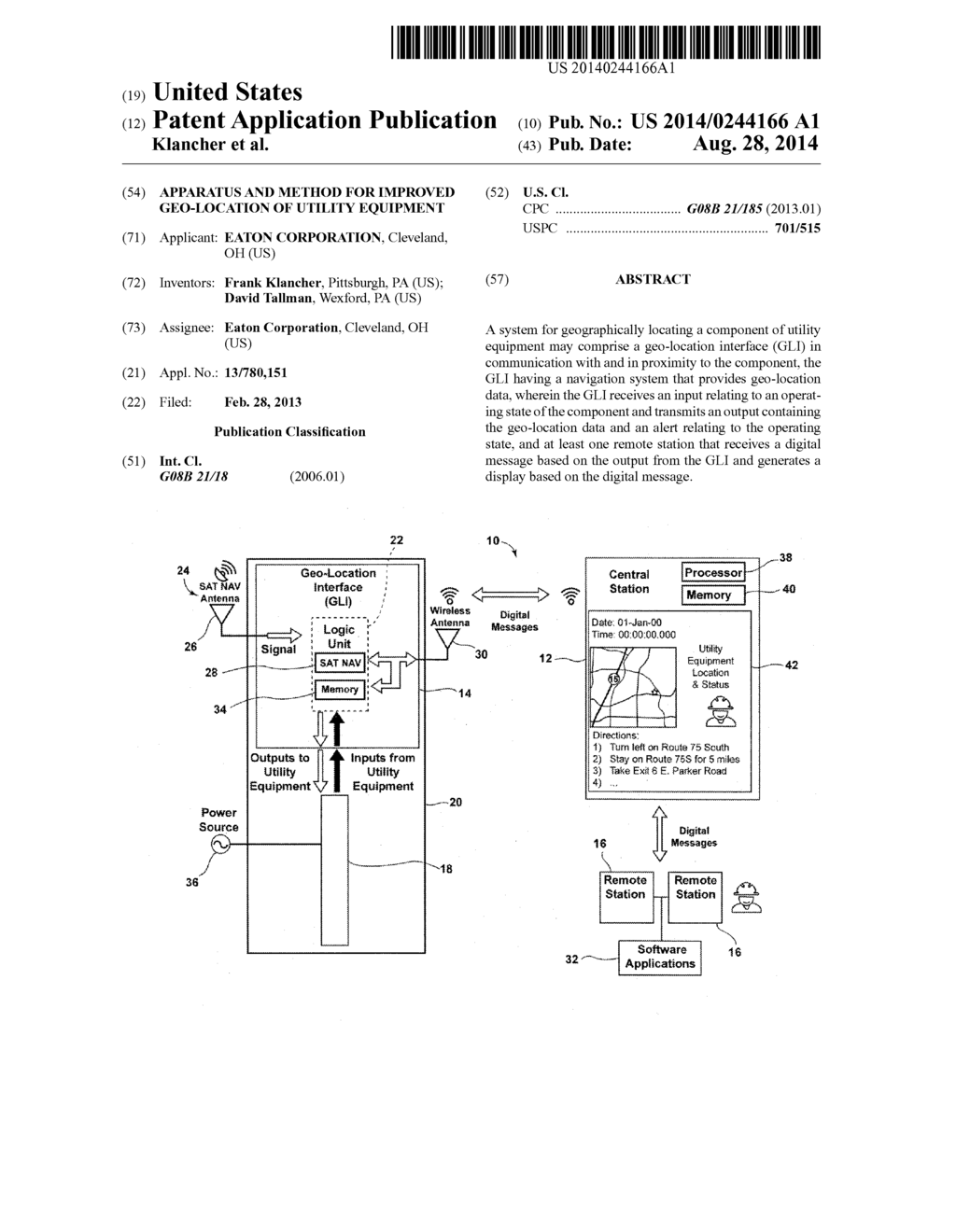 APPARATUS AND METHOD FOR IMPROVED GEO-LOCATION OF UTILITY EQUIPMENT - diagram, schematic, and image 01