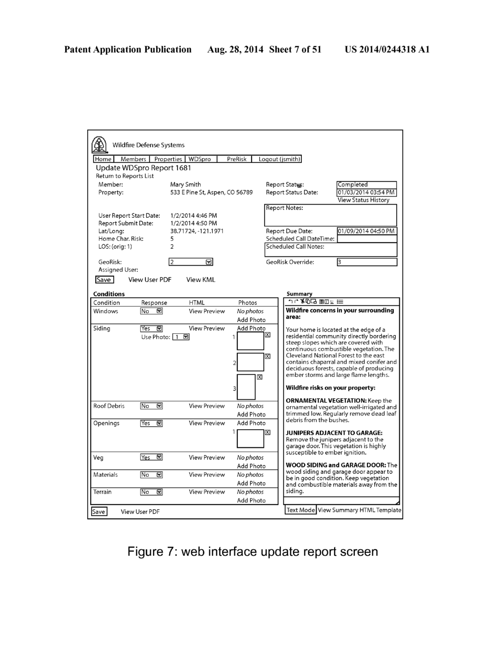 SYSTEM AND METHOD FOR COLLECTING AND ASSESSING WILDFIRE HAZARD DATA* - diagram, schematic, and image 08