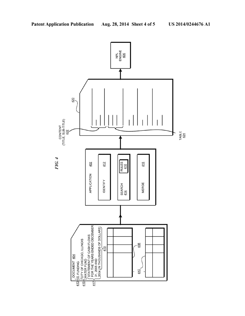 Discovering Title Information for Structured Data in a Document - diagram, schematic, and image 05