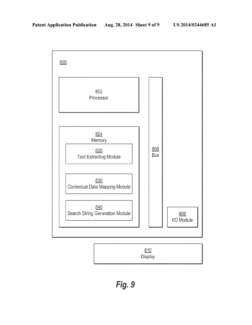 METHOD OF SEARCHING AND GENERATING A RELEVANT SEARCH STRING - diagram, schematic, and image 10