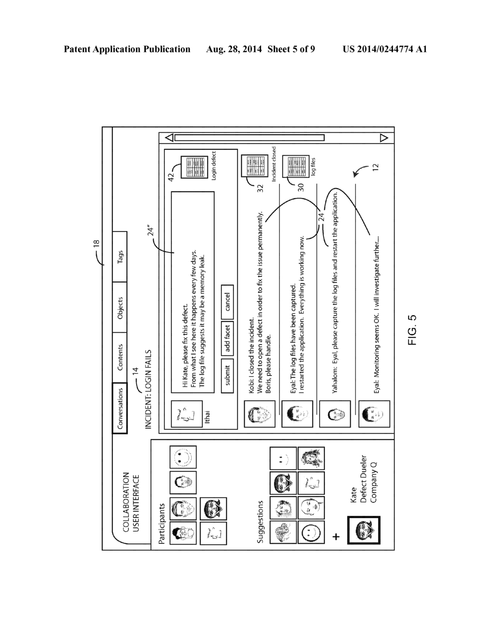 EXTENDING A CONVERSATION ACROSS APPLICATIONS - diagram, schematic, and image 06