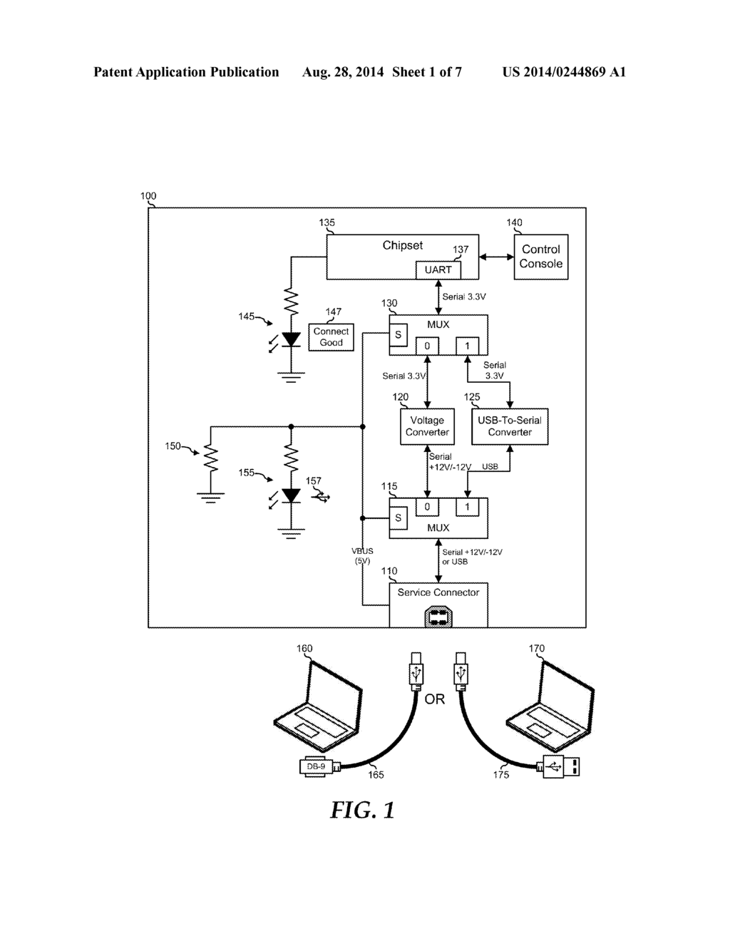 Dual Mode USB and Serial Console Port - diagram, schematic, and image 02