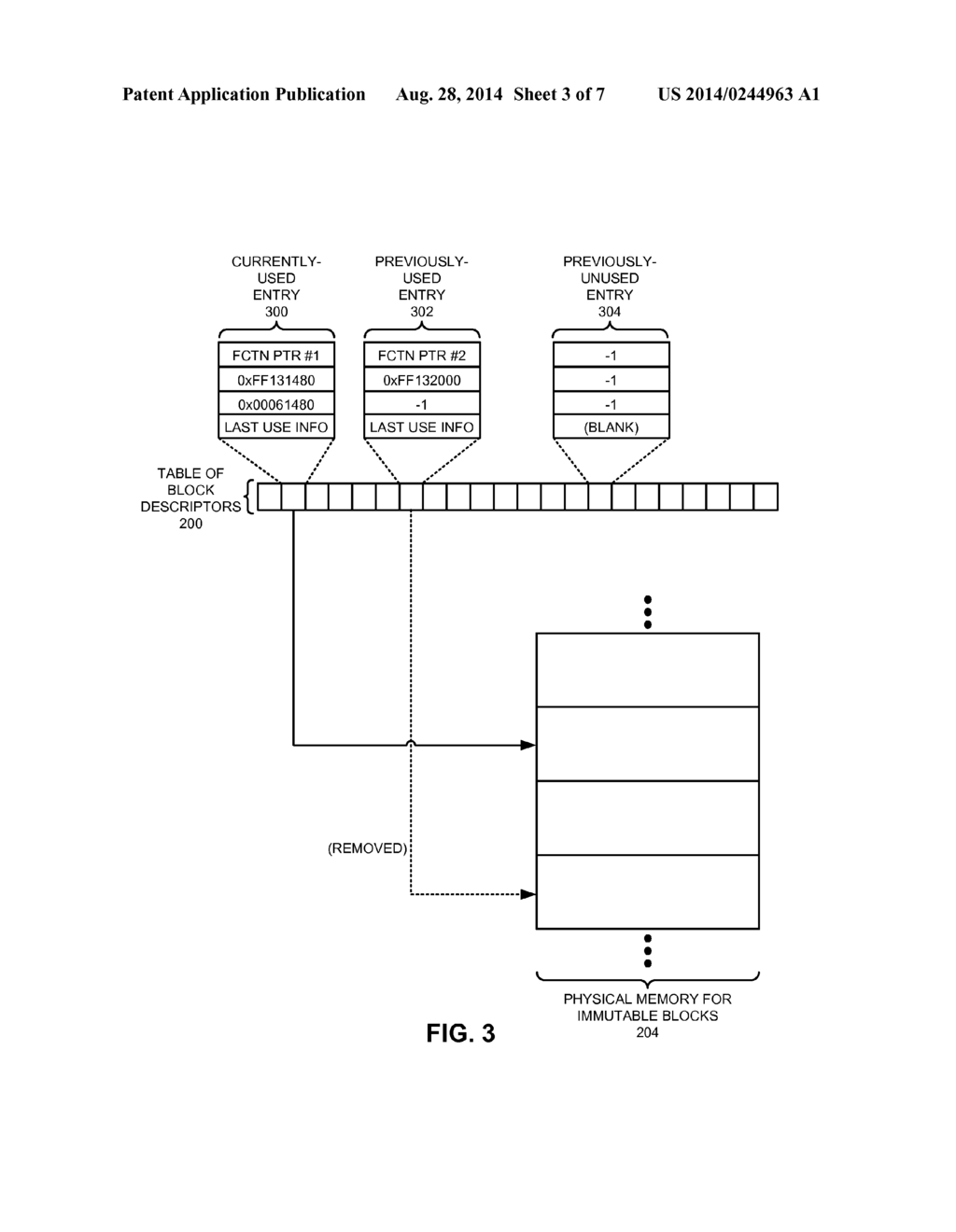 METHOD AND APPARATUS FOR ALLOCATING MEMORY FOR IMMUTABLE DATA ON A     COMPUTING DEVICE - diagram, schematic, and image 04