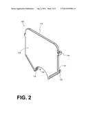 HOLSTER FOR DISPLAYING MEDAL SUSPENDED FROM RIBBON diagram and image