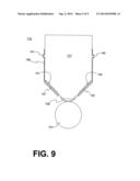 HOLSTER FOR DISPLAYING MEDAL SUSPENDED FROM RIBBON diagram and image