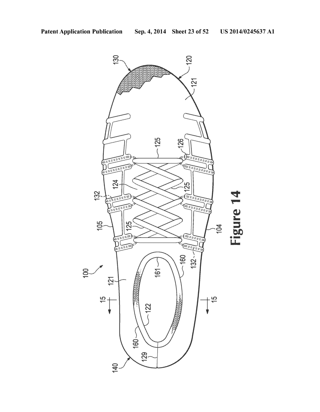 Article Of Footwear Incorporating A Knitted Component With Interior Layer     Features - diagram, schematic, and image 24