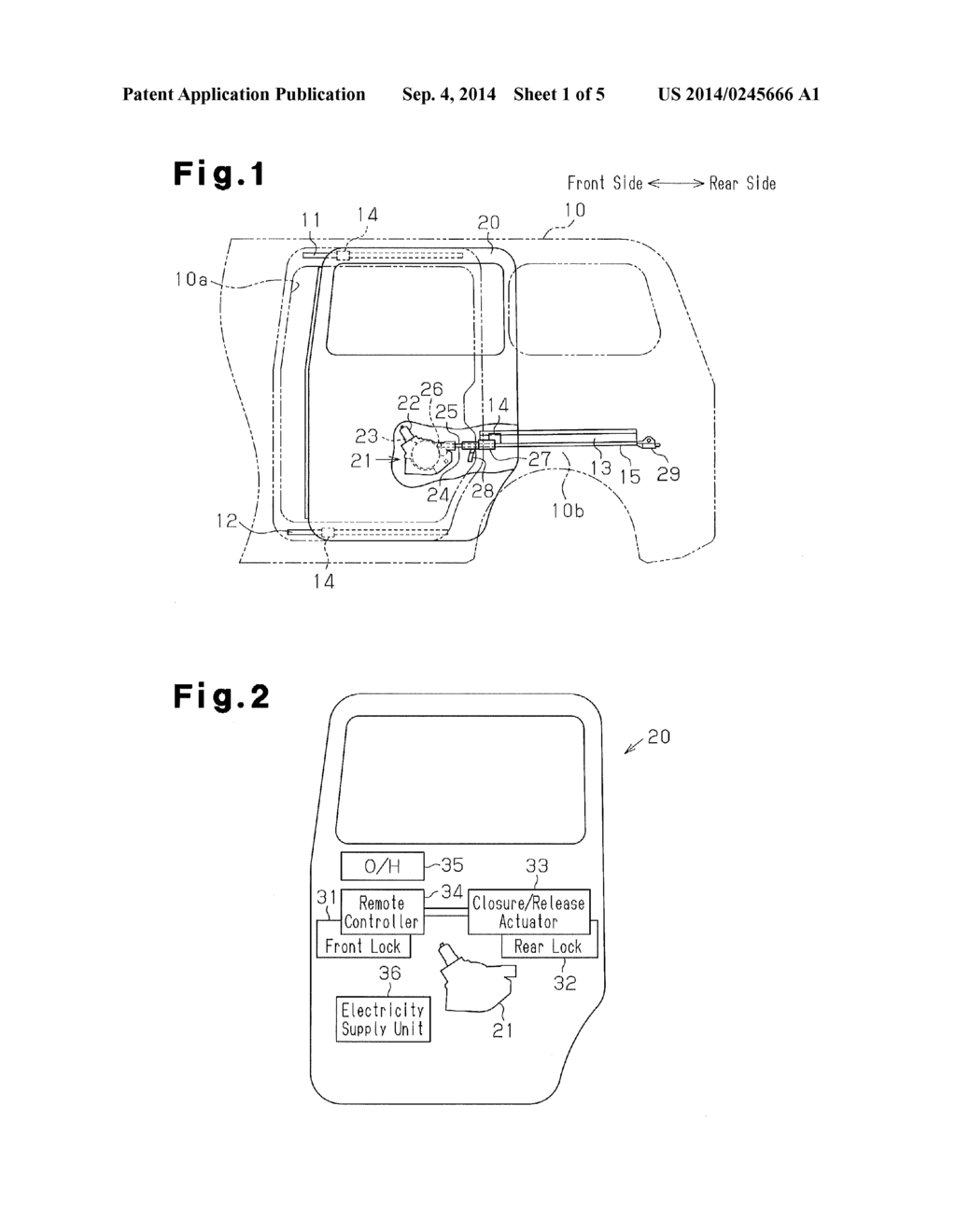 DOOR-OPENING/CLOSING DEVICE FOR USE IN VEHICLE - diagram, schematic, and image 02