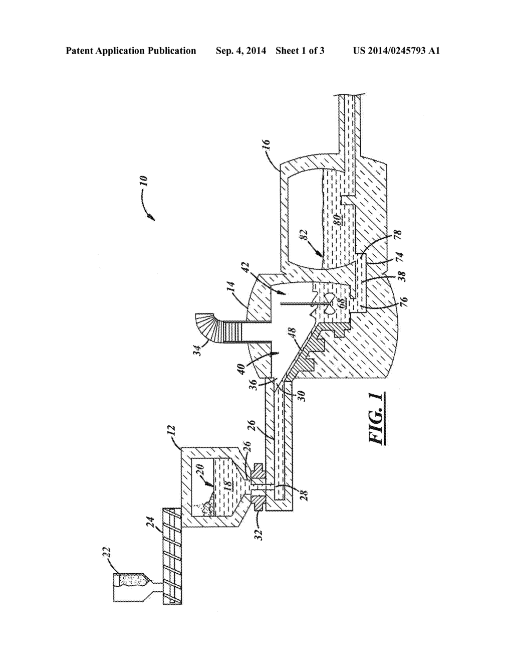 Process And Apparatus For Refining Molten Glass - diagram, schematic, and image 02