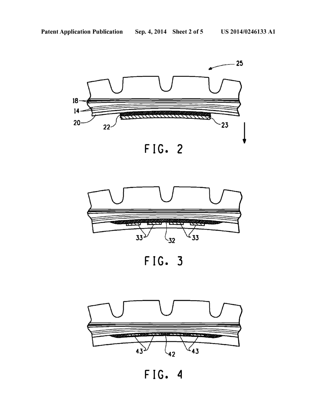 TIRE CONTAINING A COMPONENT FOR REDUCING VIBRATION-GENERATED NOISE IN A     TIRE AND METHOD FOR REDUCING TIRE NOISE - diagram, schematic, and image 03