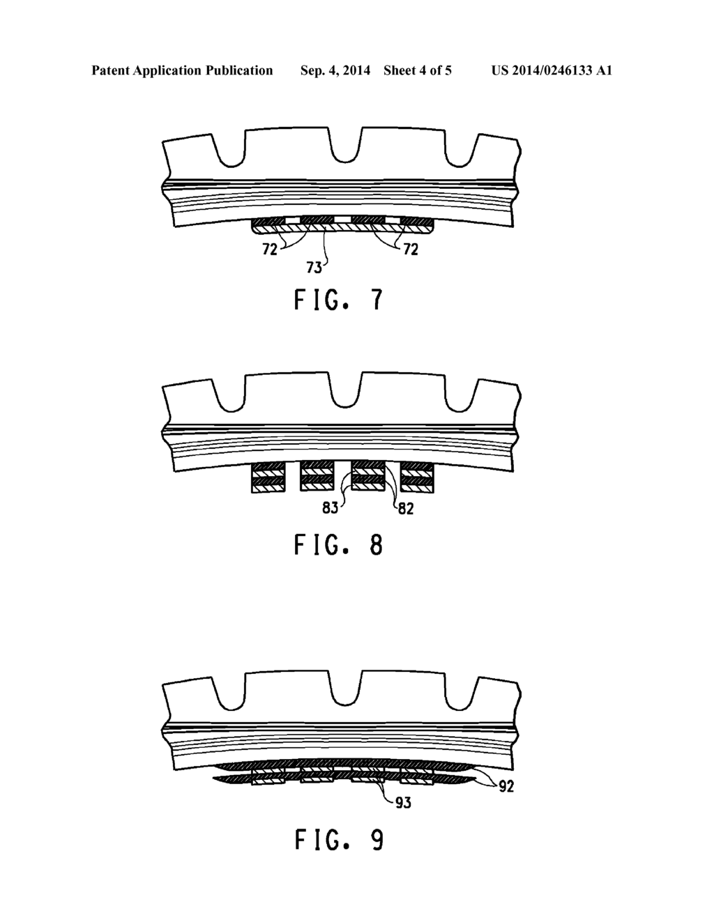 TIRE CONTAINING A COMPONENT FOR REDUCING VIBRATION-GENERATED NOISE IN A     TIRE AND METHOD FOR REDUCING TIRE NOISE - diagram, schematic, and image 05