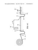 METHOD AND APPARATUS FOR PRODUCING AN EASILY APPLIED SELF ADHESIVE     FLEXIBLE MAGNETIC SUBSTRATE diagram and image