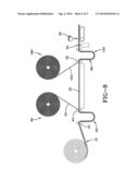 METHOD AND APPARATUS FOR PRODUCING AN EASILY APPLIED SELF ADHESIVE     FLEXIBLE MAGNETIC SUBSTRATE diagram and image