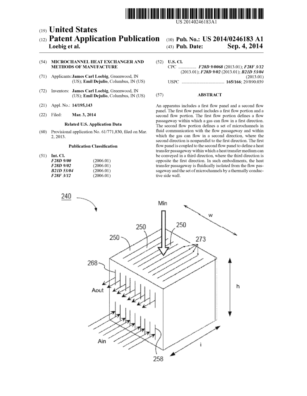 MICROCHANNEL HEAT EXCHANGER AND METHODS OF MANUFACTURE - diagram, schematic, and image 01