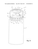 Bottle Closure with Chamber for Holding an Item diagram and image