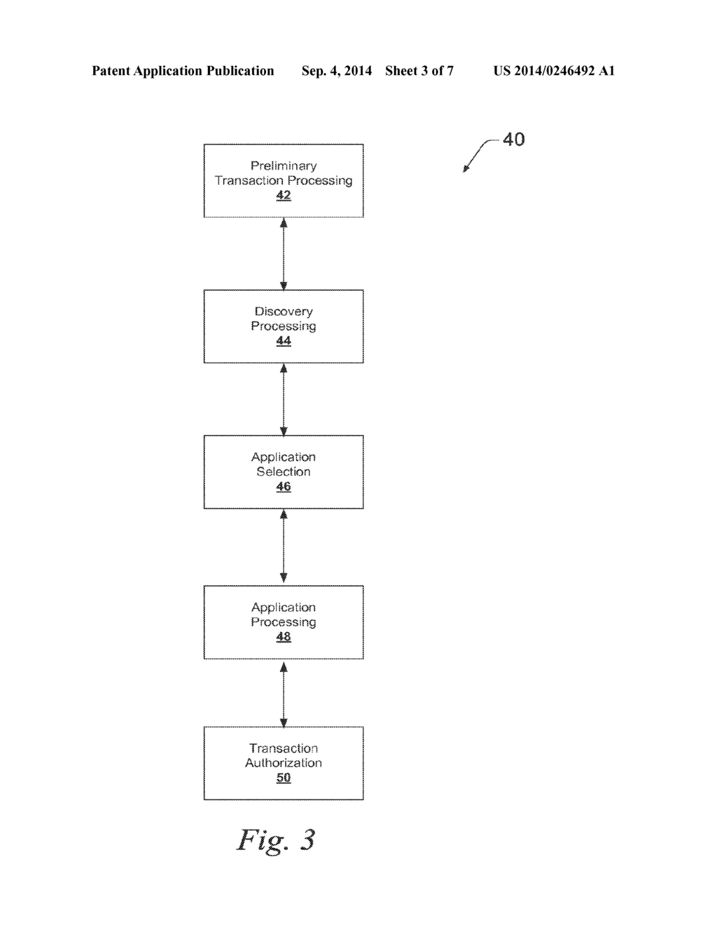 DEVICE, SYSTEM AND METHOD FOR REDUCING AN INTERACTION TIME FOR A     CONTACTLESS TRANSACTION - diagram, schematic, and image 04