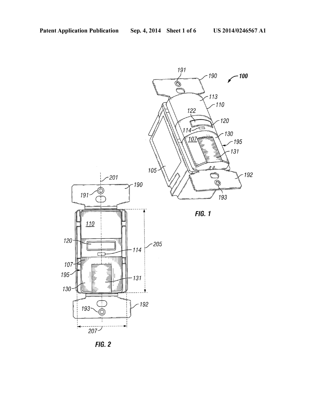 Method and Apparatus for a Switch Having a Light Pipe for Combined LED     Display and Light Level Sensing - diagram, schematic, and image 02