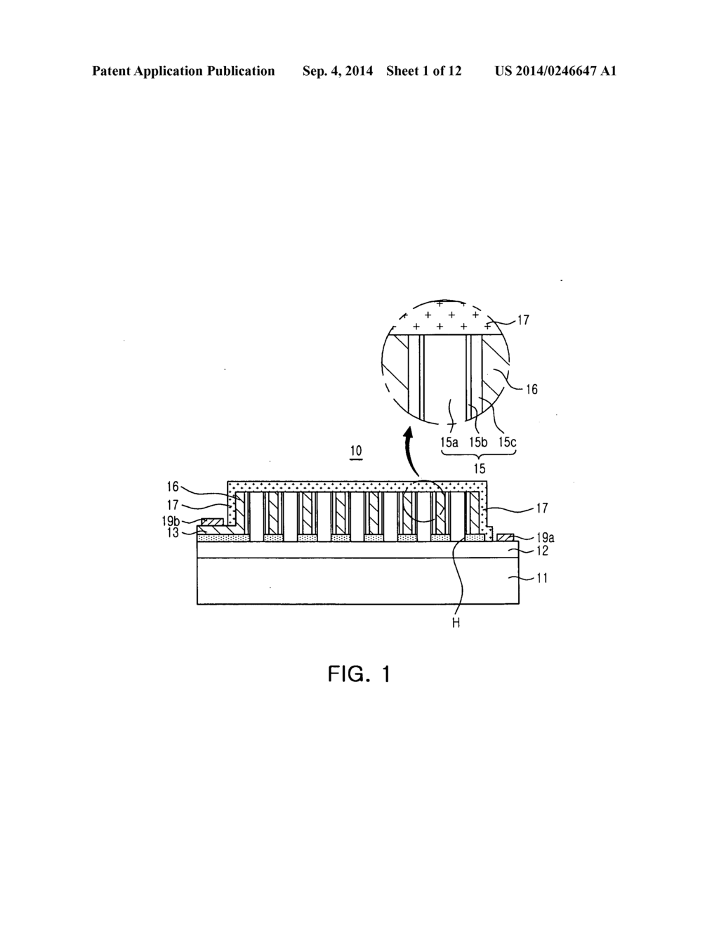 NANOSTRUCTURE LIGHT EMITTING DEVICE AND METHOD OF MANUFACTURING THE SAME - diagram, schematic, and image 02