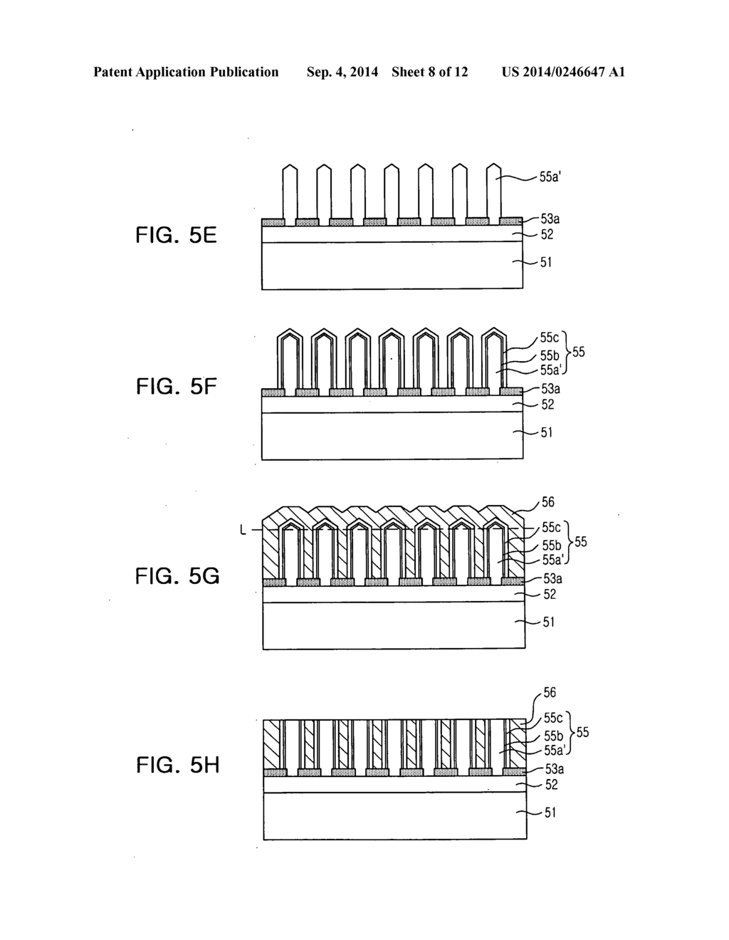 NANOSTRUCTURE LIGHT EMITTING DEVICE AND METHOD OF MANUFACTURING THE SAME - diagram, schematic, and image 09