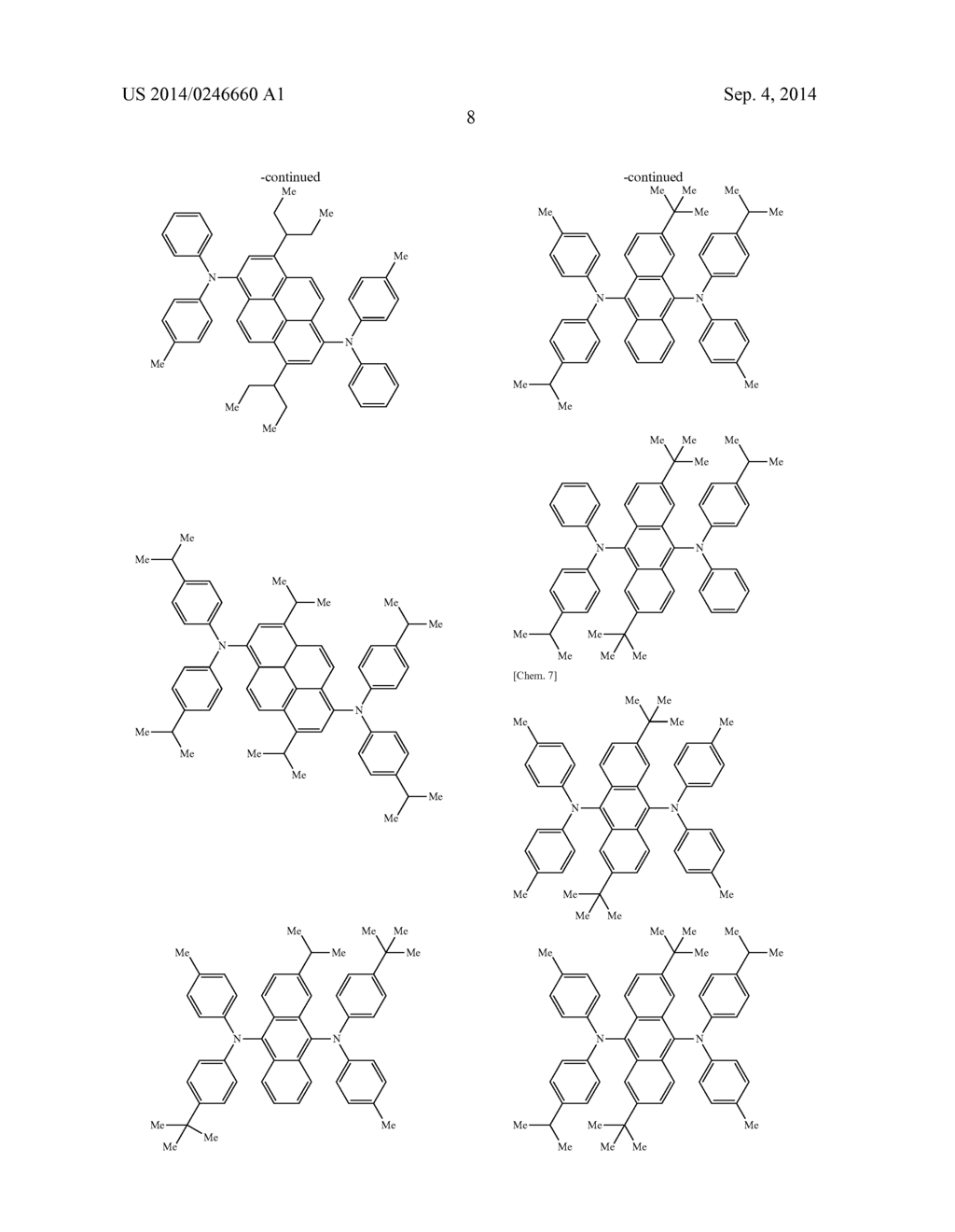 ORGANIC ELECTROLUMINESCENT ELEMENT AND ORGANIC ELECTROLUMINESCENT DEVICE - diagram, schematic, and image 10