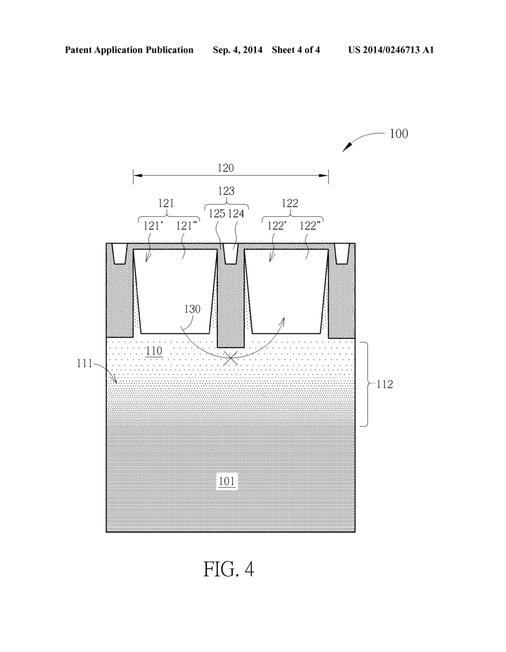 SEMICONDUCTOR STRUCTURE, METHOD FOR FORMING THE SAME AND METHOD FOR     SUPPRESSING HOT CLUSTER - diagram, schematic, and image 05