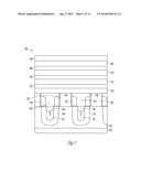 MULTI-TIERED SEMICONDUCTOR DEVICES AND ASSOCIATED METHODS diagram and image