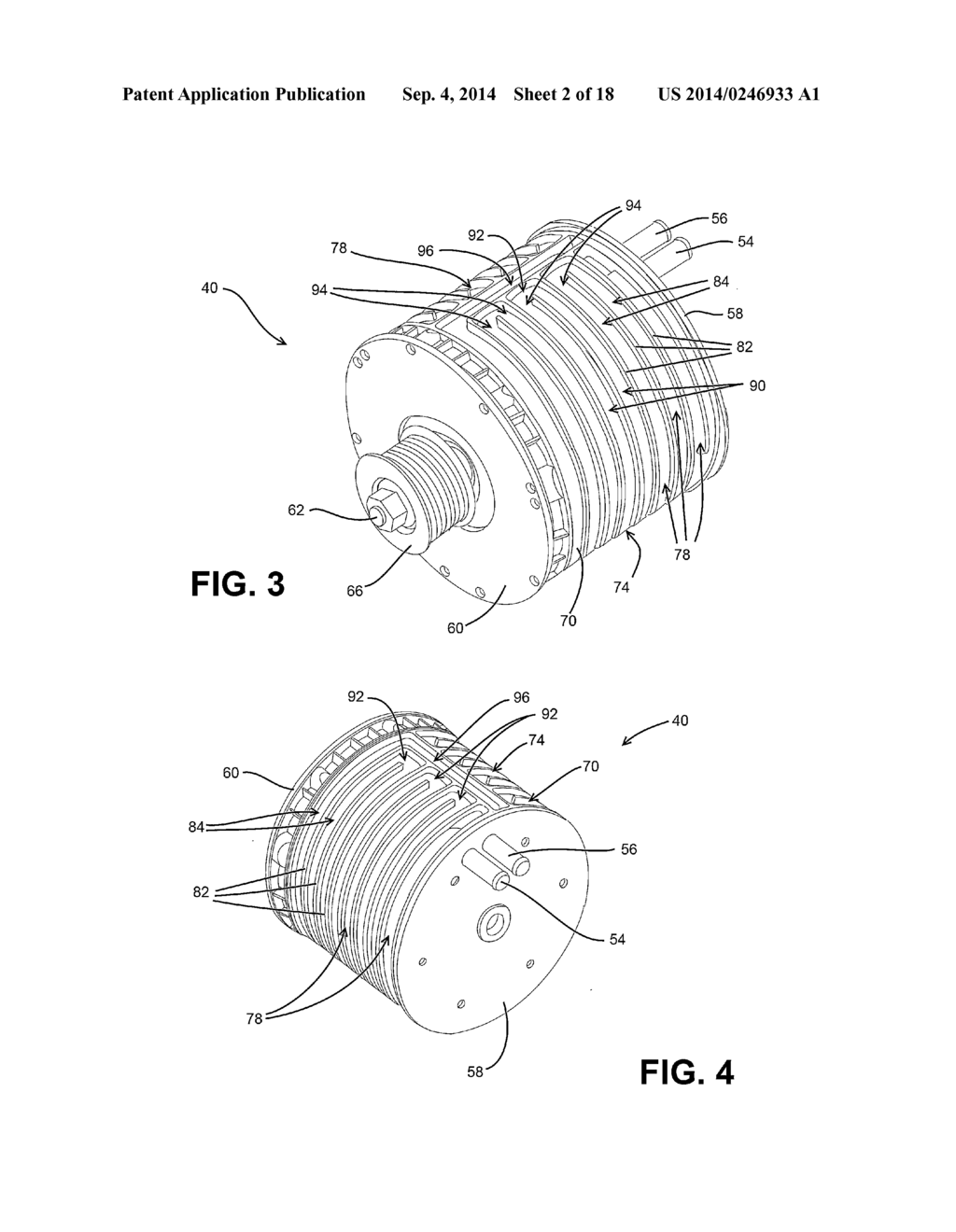 LIQUID-COOLED ROTARY ELECTRIC MACHINE HAVING HEAT SOURCE-SURROUNDING FLUID     PASSAGE - diagram, schematic, and image 03