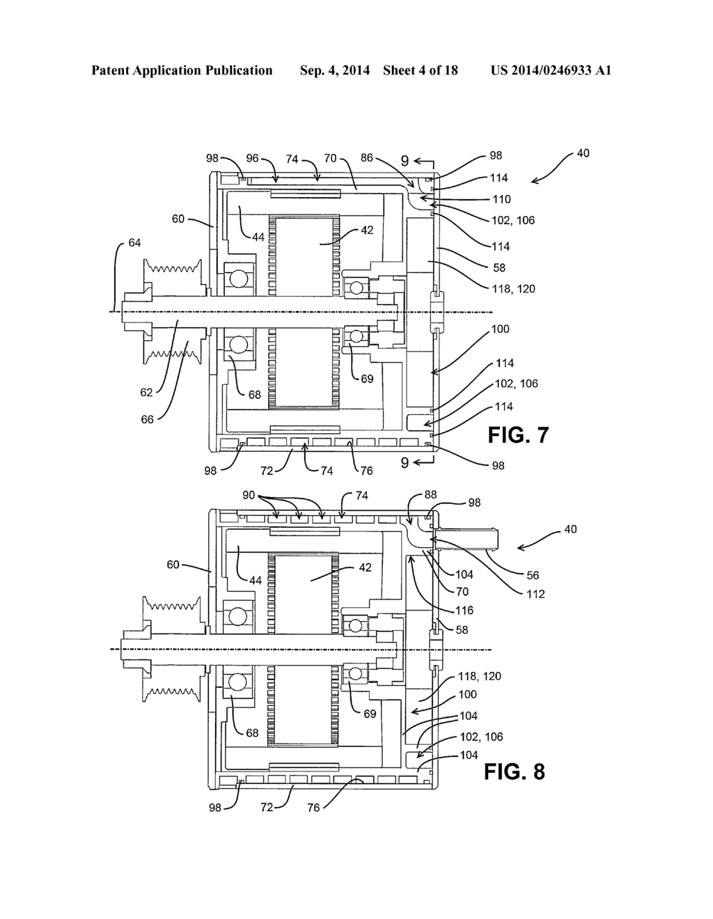 LIQUID-COOLED ROTARY ELECTRIC MACHINE HAVING HEAT SOURCE-SURROUNDING FLUID     PASSAGE - diagram, schematic, and image 05