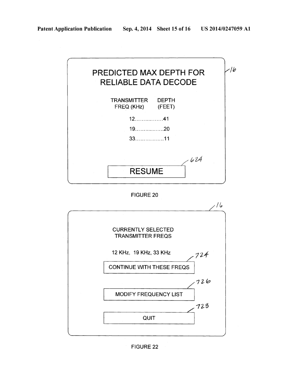 MEASUREMENT DEVICE AND ASSOCIATED METHOD FOR USE IN FREQUENCY SELECTION     FOR INGROUND TRANSMISSION - diagram, schematic, and image 16