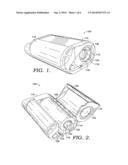 MOBILE PRINTER WITH OPTIONAL BATTERY ACCESSORY diagram and image