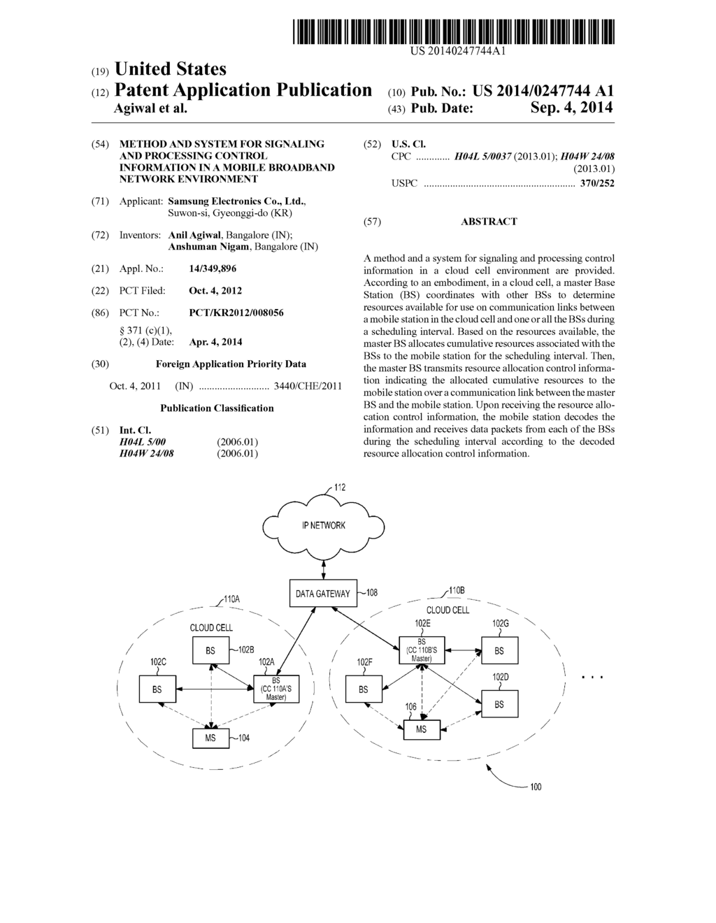 METHOD AND SYSTEM FOR SIGNALING AND PROCESSING CONTROL INFORMATION IN A     MOBILE BROADBAND NETWORK ENVIRONMENT - diagram, schematic, and image 01