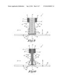 METHOD FOR BINDING LEAVES AND A BINDING ELEMENT AND BINDING DEVICE APPLIED     THERETO diagram and image