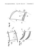 BLADE OF A ROW OF ROTOR BLADES OR STATOR BLADES FOR USE IN A TURBOMACHINE diagram and image